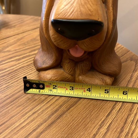 Vintage Brown Crying Basset Hound Mid Century Modern Ceramic Figurine MC… - Picture 11 of 11